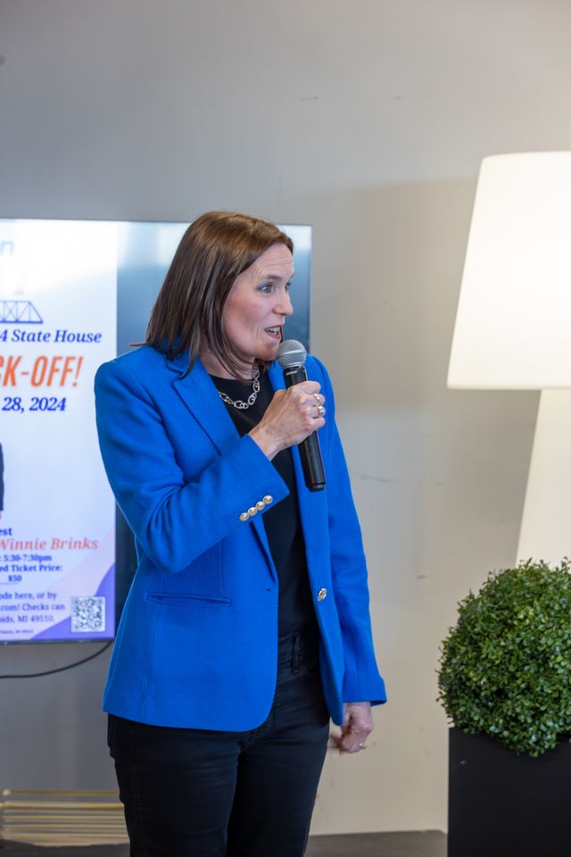 Kristian Grant with supporters